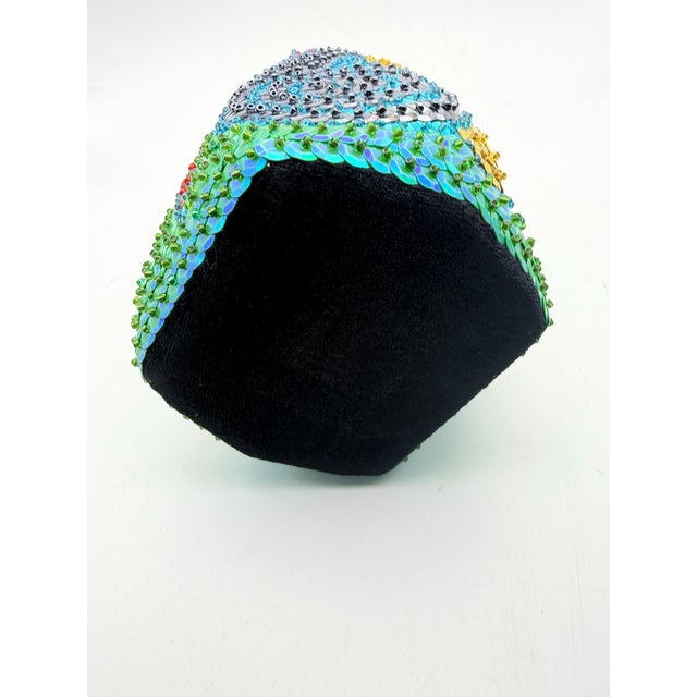Vintage Handmade Haitian Beaded Sequin Vodou / Voodoo Spirit Bottle For Sale In San Francisco - Image 6 of 6