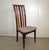 Six beech chairs, never used. New. Six beech chairs, stained brown, never used. New, from an Italian chair manufacturer...