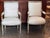 French Pair of 19th Century Painted Directoire Armchairs For Sale - Image 3 of 10