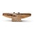 This antique hand-crafted wooden dock cleat captures the rugged charm and maritime history of traditional boat moorings....