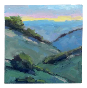 Contemporary Oil Painting — Mt. Diablo Sunset