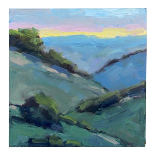 Quiet Places & Journeys — Mt. Diablo Sunset (Original Oil Landscape) For Sale