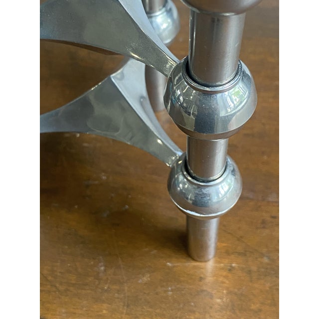 1970s Vintage S22 Candlesticks and Adjustable Candles by Nagel, 1970s, Set of 3 For Sale - Image 5 of 18