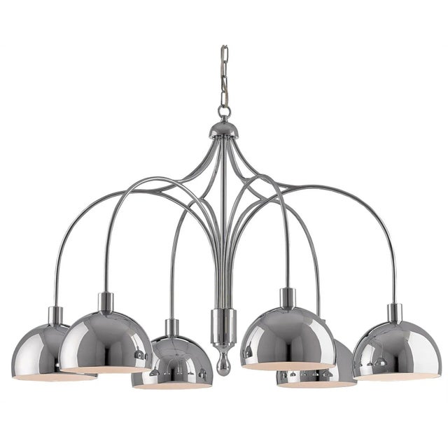 Currey & Company 3-Light Gambol Chandelier Overall measurements (inches) 25H x 39W x 39D. Overall Condition is New....