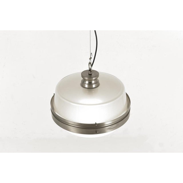 Silver Italian Pendant Light by Sergio Mazza for Artemide, 1960 For Sale - Image 8 of 15