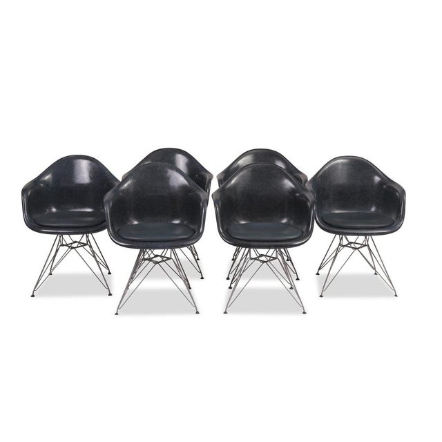 Armchairs by Eames, 1970s, Set of 6 For Sale - Image 16 of 16