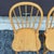 Farmhouse Vintage American Made Traditional Solid Oak Child's Size Bowback Windsor Chairs - a Pair For Sale - Image 3 of 11