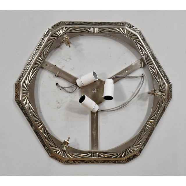 1930s French Art Deco Flush Mount by Muller Freres France - 2 Available For Sale - Image 9 of 14
