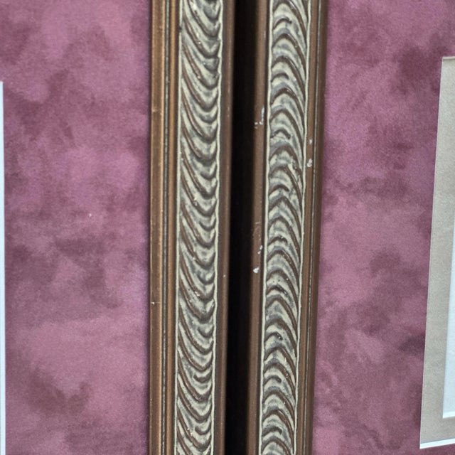 Framed Petite Pencil Signed Landscape Prints by Virginia Rosa - a Pair For Sale - Image 9 of 12