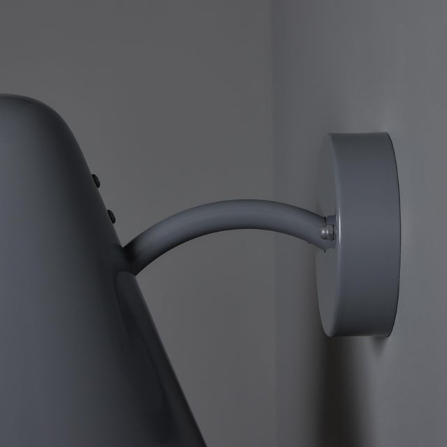 Mid-Century Modern 'ZuZu' Silver Painted Brass Wall Sconce in the Style of Jacques Biny For Sale - Image 17 of 18