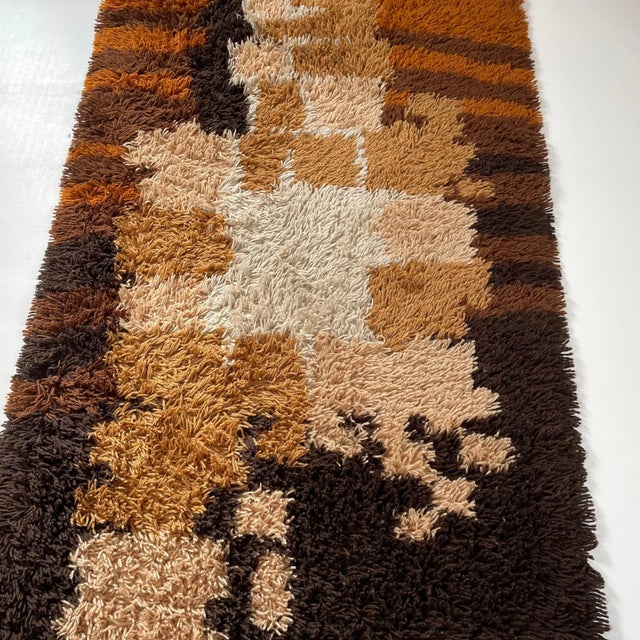Multi-Color High Pile Rya Rug from Desso, The Netherlands, 1970s For Sale - Image 6 of 18