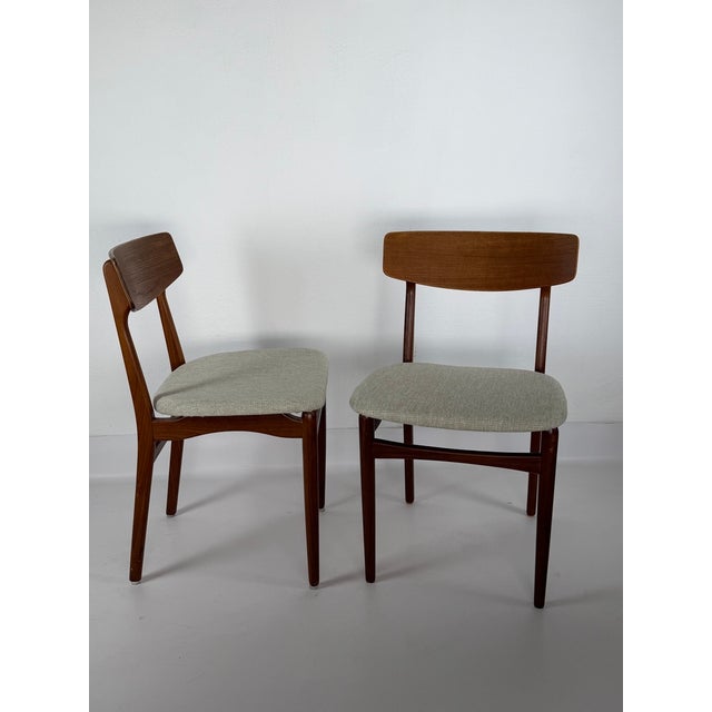 Danish Teak Dining Chairs, 1960s, Set of 2 For Sale - Image 9 of 9
