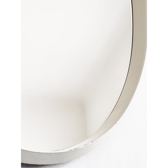 Ivory Vintage Oval Mirror, 1970s For Sale - Image 8 of 11
