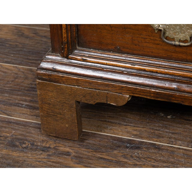 English English 1810s George III Period Geometric Front Oak Chest with Five Drawers For Sale - Image 3 of 12