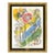1966 Bezaleel and His Two Golden Cherubim Modern Yellow Lithograph Marc Chagall For Sale