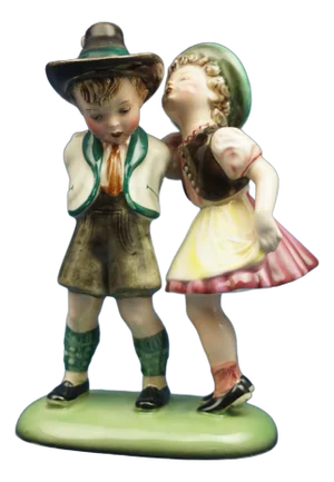 Ceramic Children by Stephan Dakon for Keramos, Austria, Early 20th Century