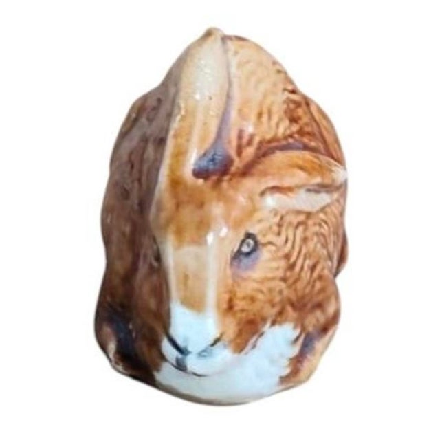 French Majolica Rabbit Money Bank Circa 1900 For Sale - Image 4 of 5