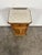 Walnut Bedside Table with White Marble Top For Sale - Image 4 of 5