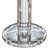 Contemporary Pair of Tall Clear Crystal Column Candlesticks With Round Bases For Sale - Image 3 of 4