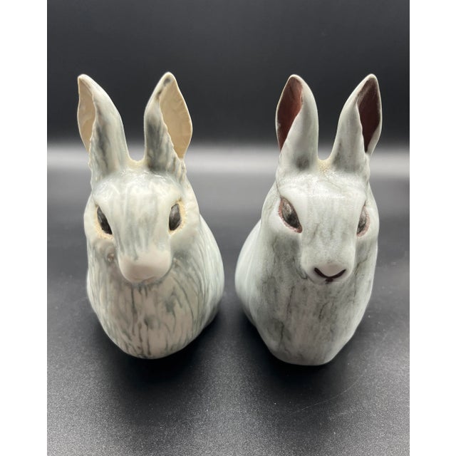 Bunnies are inherently cute, so if you were working with pottery, how might you portray an intense bunny who was not...
