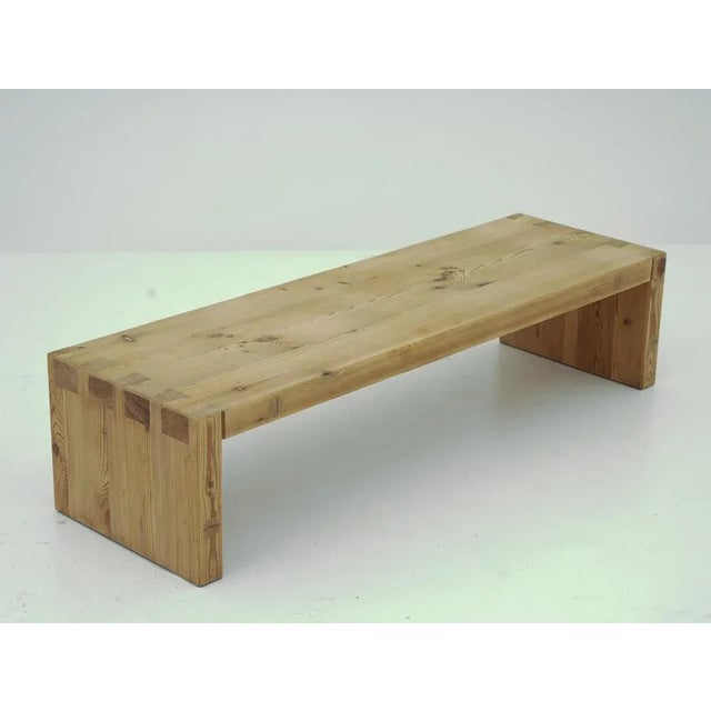 Swedish Bench in Pine attributed to Roland Wilhelmsson, 1971 For Sale - Image 3 of 8