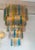 Rare Large Mid-Century Modern Space Age Hollywood Regency Cascade tube Chandelier ceiling pendant light lighting with...