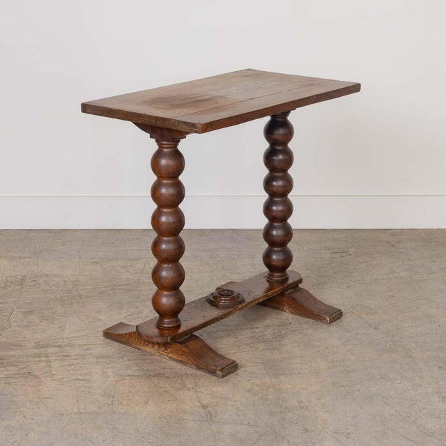1940s 1940s French Wood Side Table Is the Style of Charles Dudouyt For Sale - Image 5 of 14