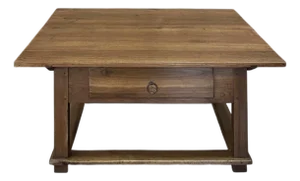 19th Century Rustic Country French Fruitwood Coffee Table