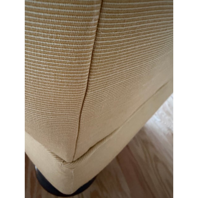 Canary Yellow Beautiful Cream Yellow Chesterfield Settee For Sale - Image 8 of 12