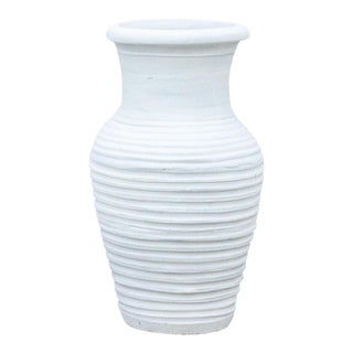 Greek Ios White Clay Pot For Sale