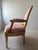 French Vintage Gold Leaf Fauteuil Chair With Brunschwig & Fils Upholstery For Sale - Image 3 of 6