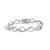 A whisper of light curls around your wrist in this graceful procession of open marquise leaves, each joined by a silken...