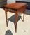 Henkel Harris Solid Cherry Pembroke Drop-Leaf Side Table, Model No. 5406, featuring a rectangular top with gracefully...