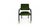 Contemporary Arches Dining Chair in Green Cotton Velvet by InsidherLand For Sale - Image 3 of 13