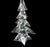 Vintage Lead Crystal Clear Glass Christmas Tree Made in Japan 11" X 7" For Sale - Image 4 of 11