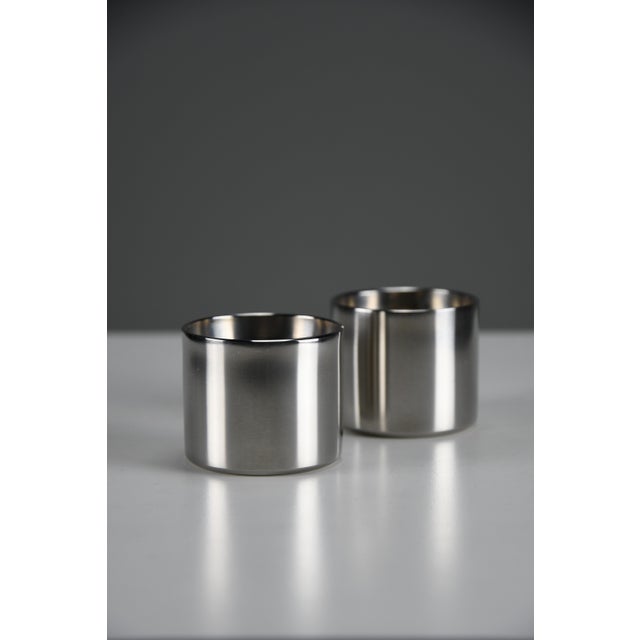 Silver Cylinda Line Candlesticks by Arne Jacobsen for Stelton, 1964, Set of 2 For Sale - Image 8 of 10