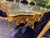 1980s 1980 Italian Baroque Gold Beech Black Velvet Dining Set - 7 PCS For Sale - Image 5 of 17