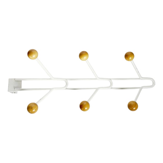 Iron and Wood Coat Rack, France, 1990s For Sale