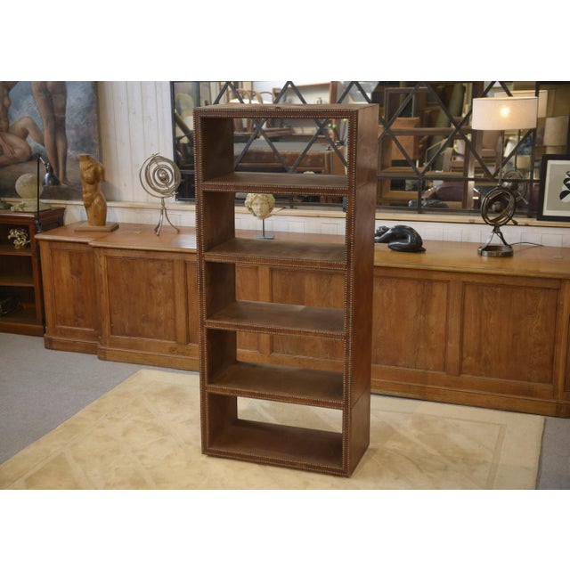 Faux Leather Studded Shelf, 2000s For Sale - Image 6 of 9
