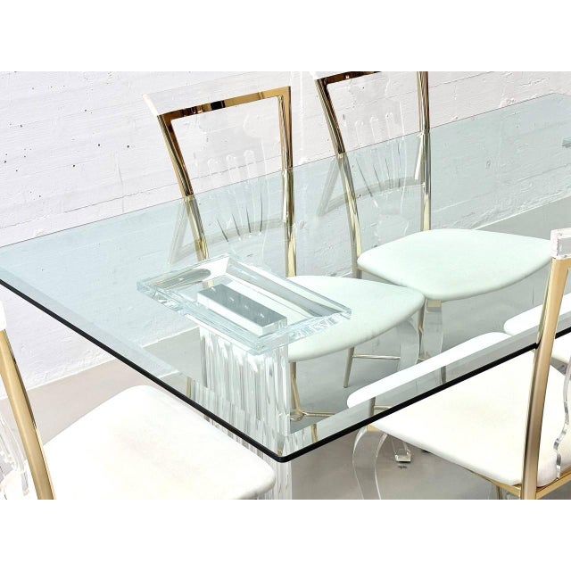 Glass Table in Acrylic Glass by Fabianart, 1980s For Sale - Image 15 of 18