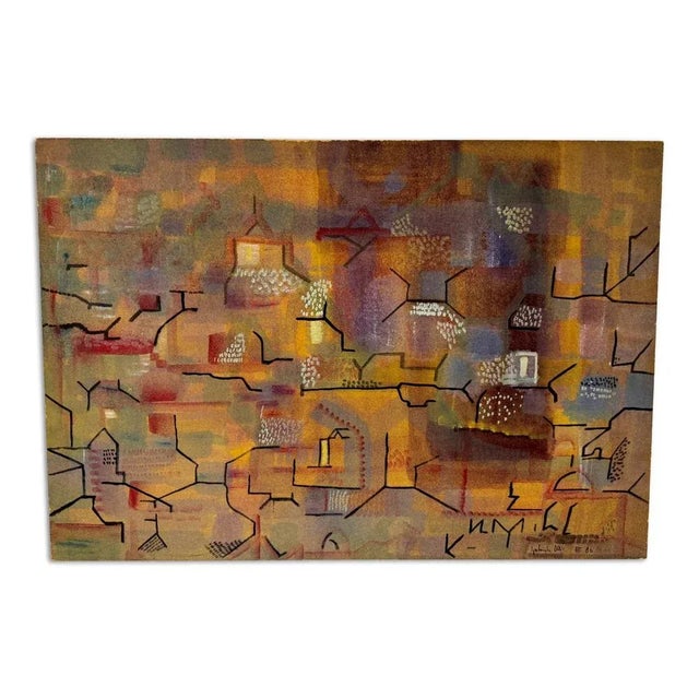 Gabriele Dali, Abstract Composition, 1980s, Painting on Board For Sale - Image 9 of 9