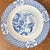 1920s Antique Blue and White 7 1/2" Salad Plates Made in England by Wood and Sons "Yuan" Pattern - Set of 3 For Sale - Image 5 of 6