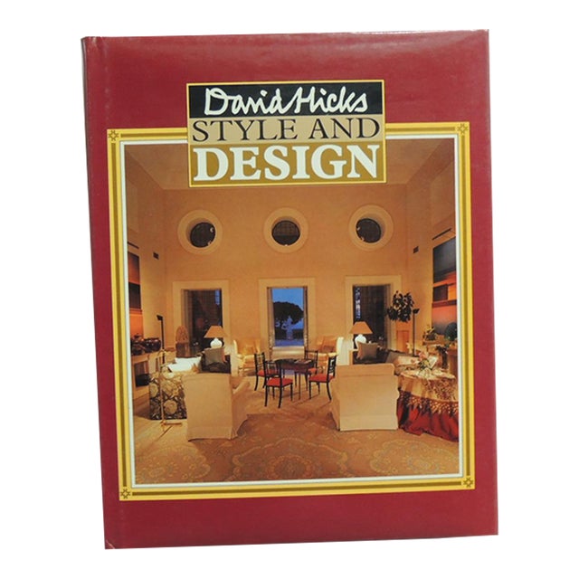 Vintage David Hicks Style & Design Hardcover Book For Sale