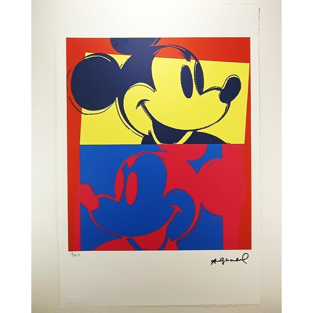 Andy Warhol "Mickey Mouse" Limited Series Lithograph by Leo Castelli New York. License: Andy Warhol LTD Foundation....