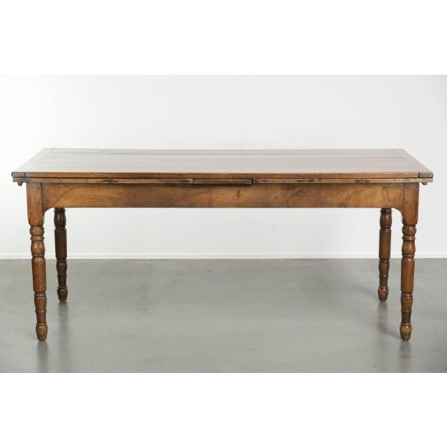 Antique Late 18th Century Oak Dining Table with Extendable Leaves For Sale - Image 6 of 18
