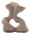Adriana Montariello, Organic Ceramic Sculpture on a Wooden Base, 1990s, Ceramic and Compressed Wood For Sale