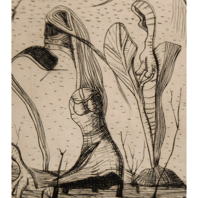 "The Weight" - 1975 Black and White Lithograph on Paper by Jim Crabb For Sale - Image 4 of 5