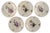 Frijsenborg Lunch Plates in Hand-Painted Porcelain from Royal Copenhagen, 1950s, Set of 5 For Sale