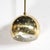 Mid-Century Rounded Brass Pendant Chandelier With Circular Cutout Detailing For Sale - Image 14 of 14