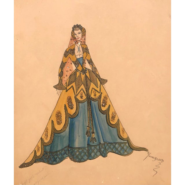 1960s Larry Youngblood Mardi Gras Ball Gown For Sale - Image 4 of 4